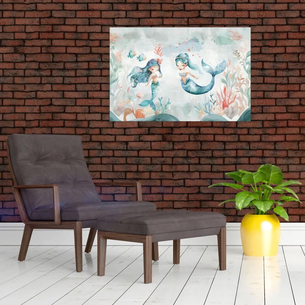 Obraz - Morské panny (90x60 cm)