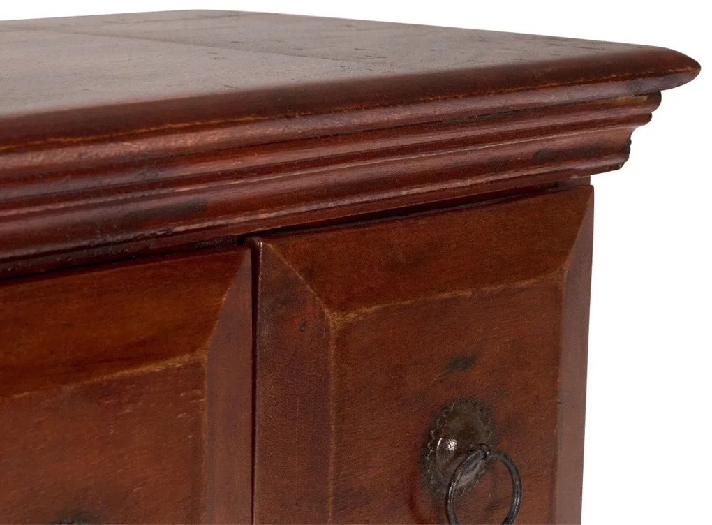 furniture-nabytek.cz - Masivní komoda lékárníka Texas z akácie, lakovaná, hnědá