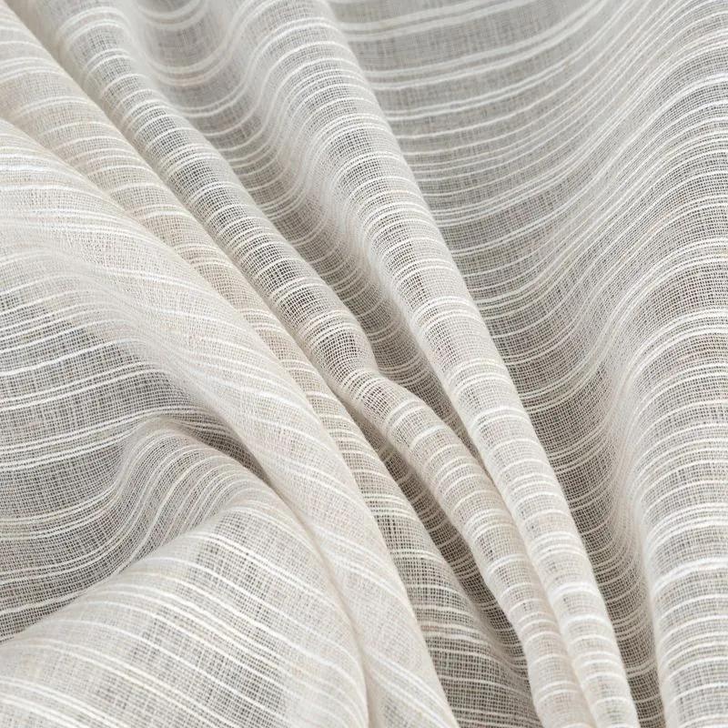 Béžová záclona na krúžkoch ARIA 140x250 cm