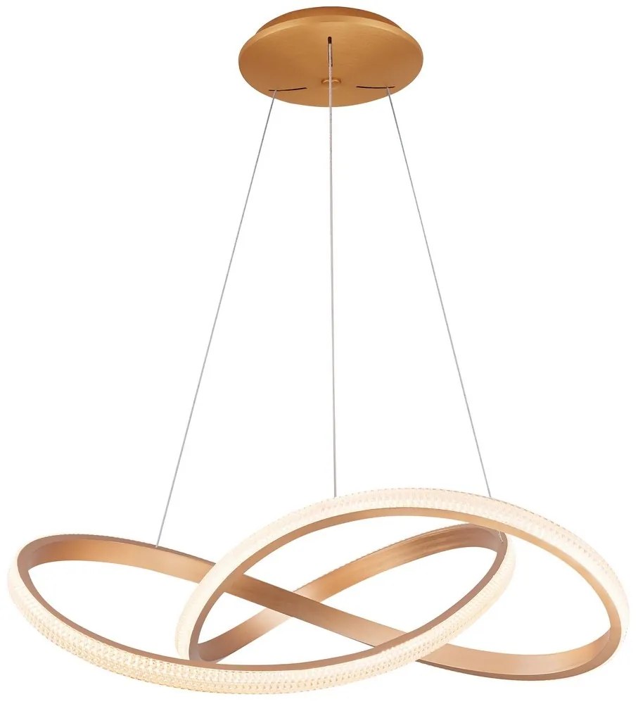 Azzardo AZ5097 - LED Stmievateľný luster na lanku INFINITY LED/80W/230V zlatá + DO