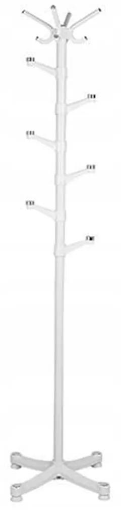 Stojanový vešiak na šaty - biely | 180cm