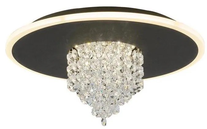 Searchlight 21126-32BK - LED stmievateľné stropné svietidlo DELUGE 20W/230V pr. 31,5 cm čierna