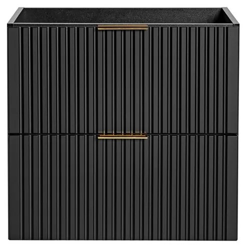 Závěsná skříňka Casad Sky se zápustným umyvadlem 120 cm černá/bílá