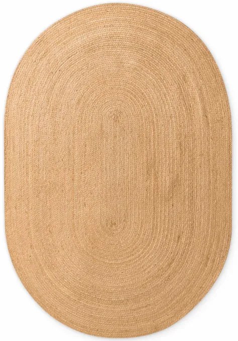 Koberec Hanse Home Jute Braided Rangpur naturálny / zlatý ovál