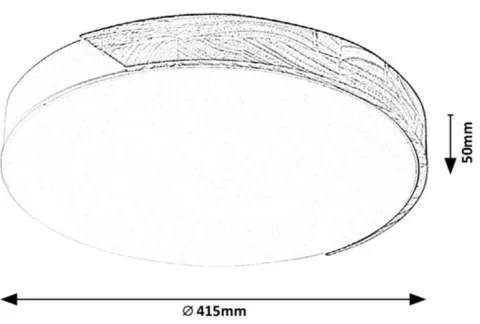 Rabalux 3528 - LED stropné svietidlo MAPLE LED/24W/230V čierne