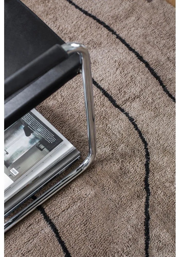 Hnedý prateľný bavlnený koberec 140x200 cm Shadow – Mette Ditmer Denmark