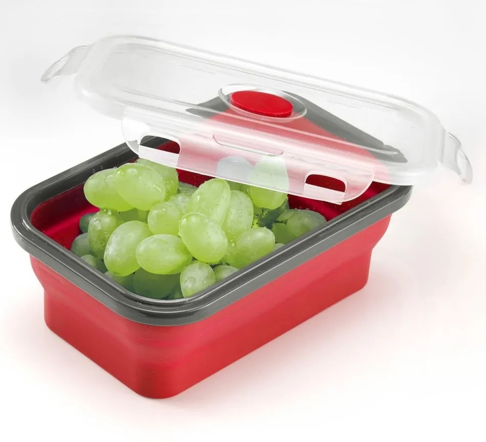 Westmark Skladacia dóza na jedlo, hranatá, 600 ml, M