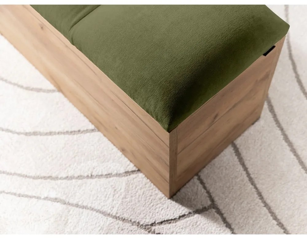 Lavica v zelenej a prírodnej farbe Kumo - Bobochic Paris