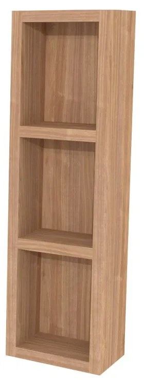 Mereo, Mereo Aira, kúpeľňová skrinka 20 cm, horná, policová, Multidecor, Light Select Walnut, MER-CN796SLSW1