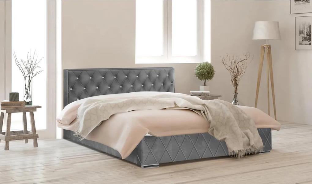 Čalúnená posteľ Crystal Rozmer: 120x200 cm