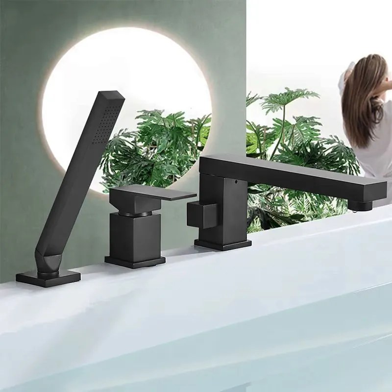 Rea Glen - vaňová batéria 3-otvorová, čierna, REA-B6630