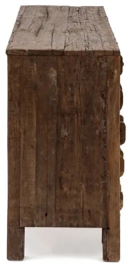 furniture-nabytek.cz - Masívny príborník Madurai z recyklovaného dreva, neupravený, hnedý – 150×40×75 cm