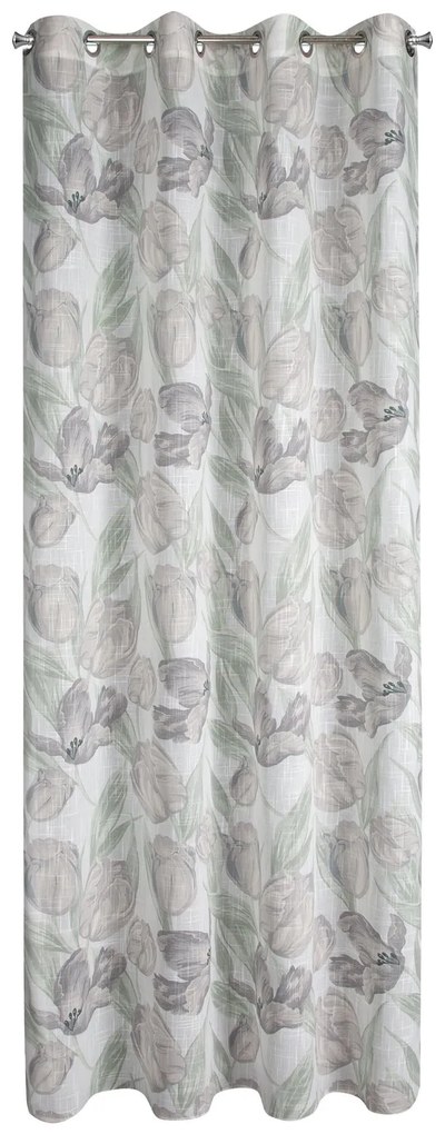 ZÁVES NA KRÚŽKOCH MILLIE 140X250 CM KVETY