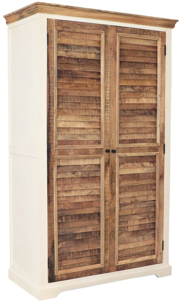 furniture-nabytek.cz - Rustikálna skriňa 120x200x60 z dreva mango