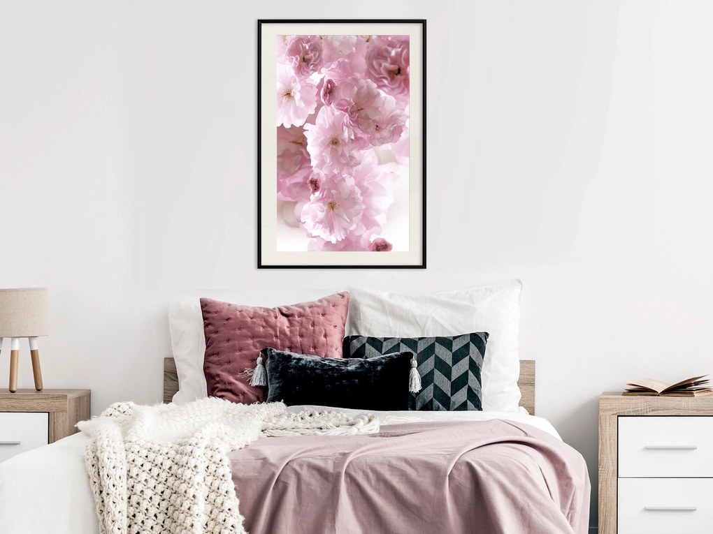 Artgeist Plagát - Floral Fog [Poster] Veľkosť: 30x45, Verzia: Čierny rám s passe-partout