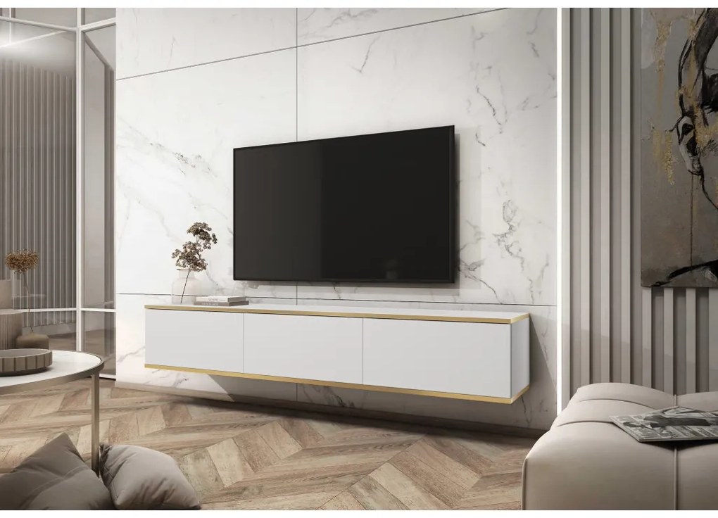 PIA Stolík pod TV Oro 175 - biela