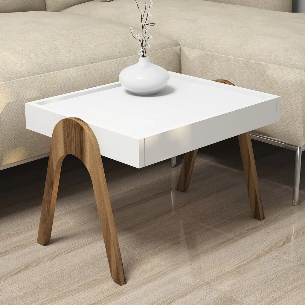Skladací stôl Roma White, 3 ks