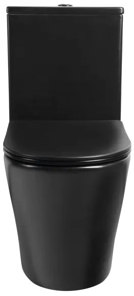 Sapho - Kombinované WC PACO, keramika/čierna