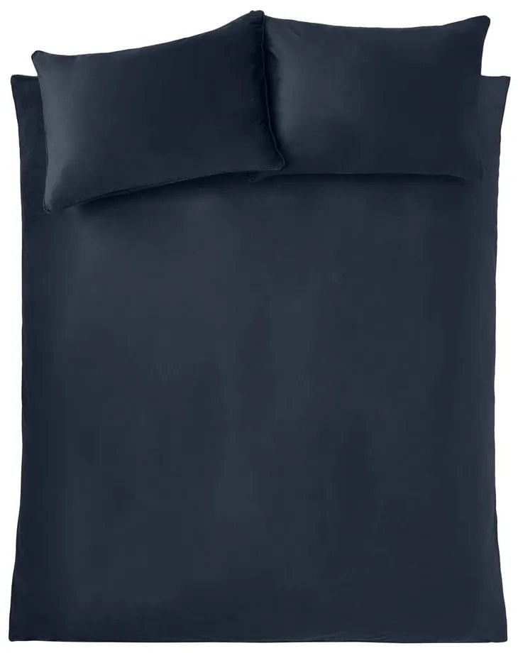 Modré zamatové obliečky na dvojlôžko/predĺžené 230x220 cm Kingsley – Catherine Lansfield