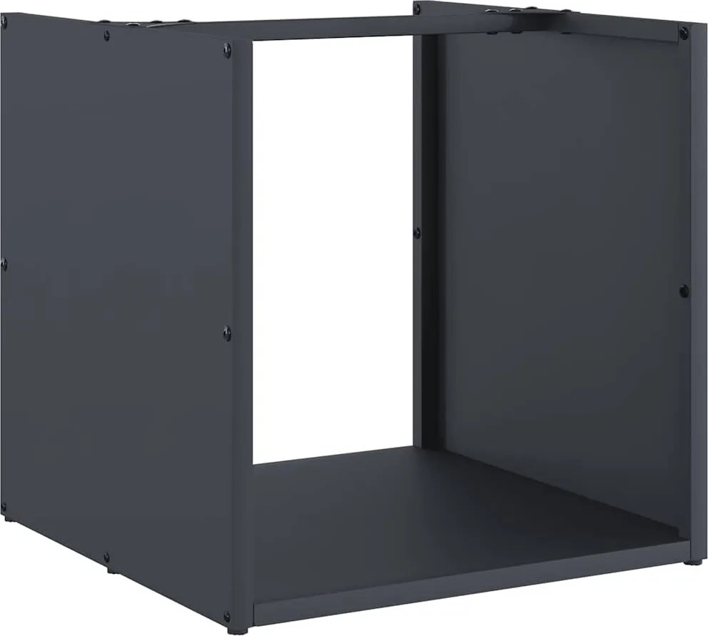 vidaXL Regál na krbové drevo, 40x40x40 cm, za studena lisovaná oceľ