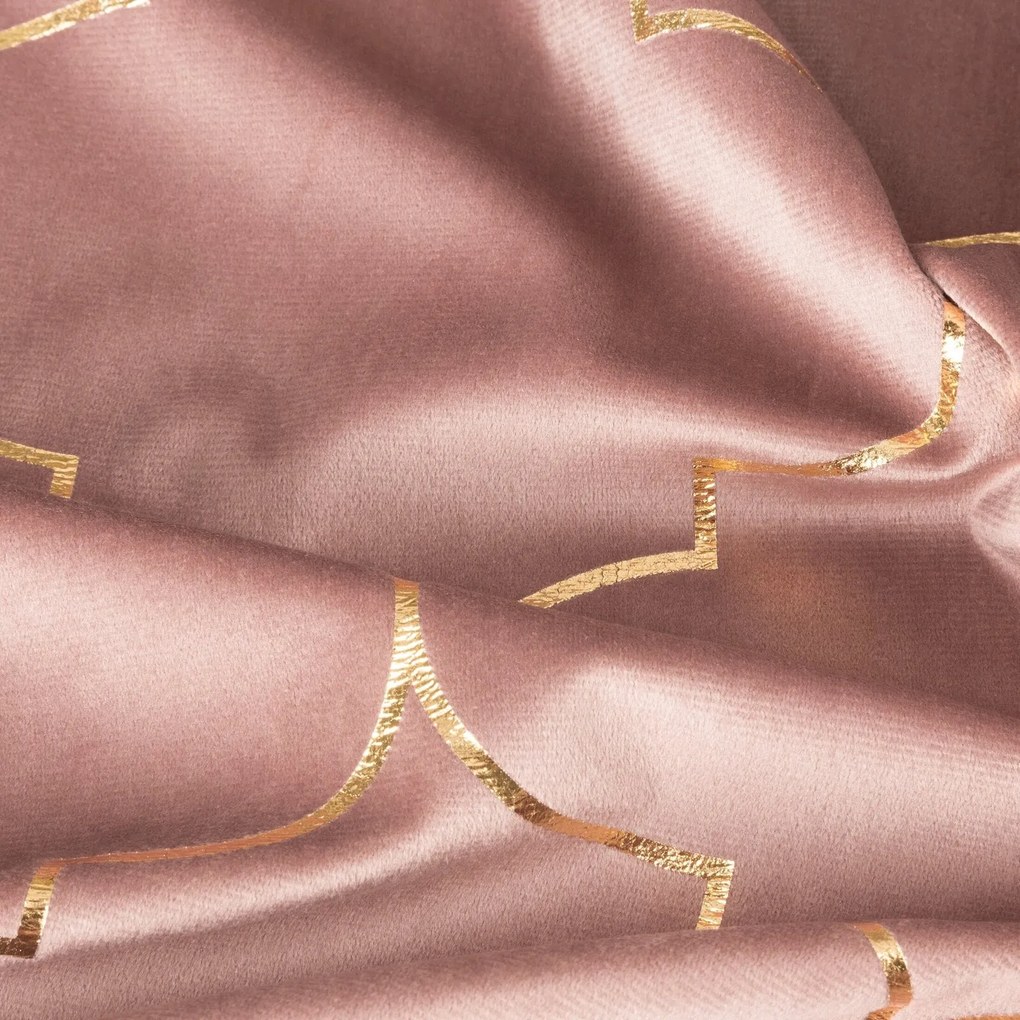 ZATEMŇOVACÍ ZÁVES NA KRÚŽKOCH GISEL 140X250 CM STARORUŽOVÁ