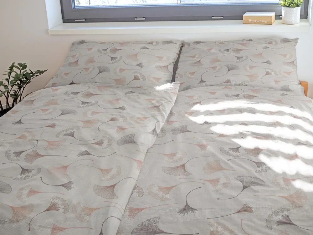 Polášek Krepové obliečky Ginkgo - 140 x 220 cm / 70 x 90 cm