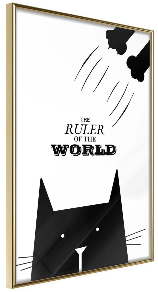 Artgeist Plagát - The Ruler Of The World [Poster] Veľkosť: 30x45, Verzia: Čierny rám s passe-partout