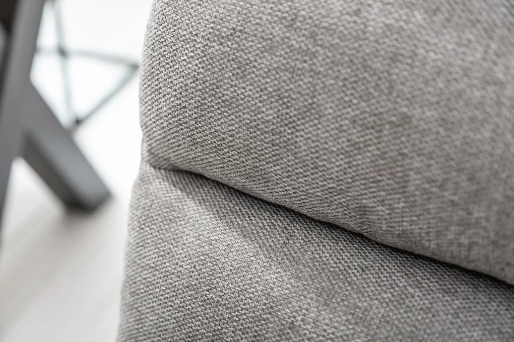 Stolička konzolová Comfort štruktúrovaný materiál svetlošedá