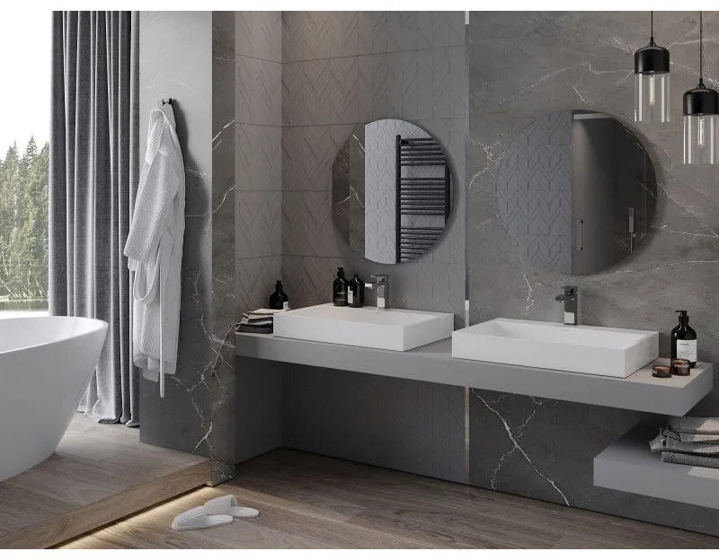 Mexen Alto, okrúhle kúpeľňové zrkadlo 70 cm, 9853-070-070-000-00