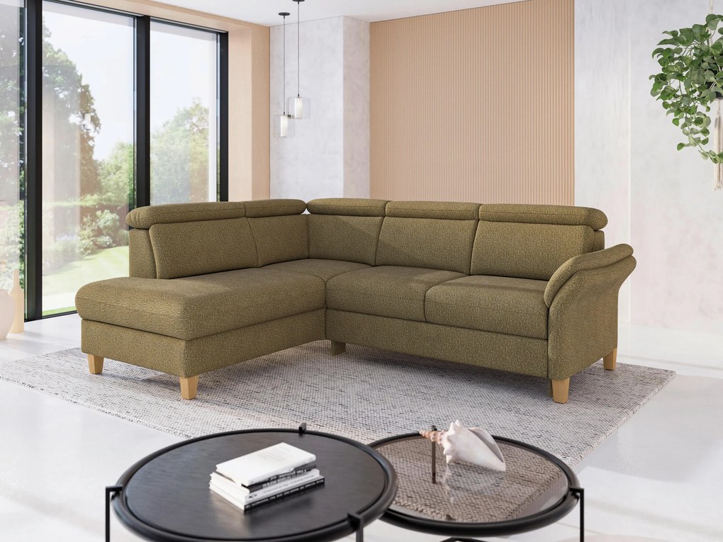 XXXLutz ROHOVÁ SEDAČKA, textil, olivovozelená Sit & More - Sedačky - 00014402572R