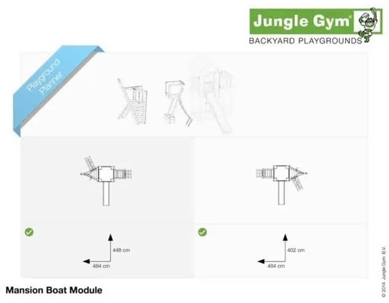 Ihrisko Jungle Mansion so šmykľavkou a modulom Boat