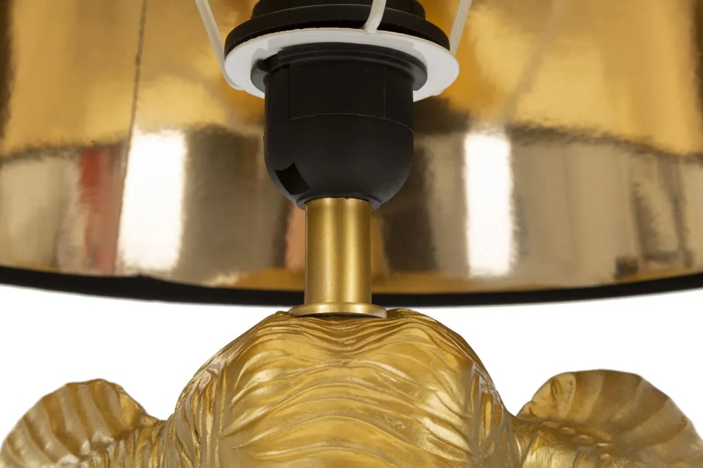 Stolná lampa Elephant 59 cm čierno-zlatá