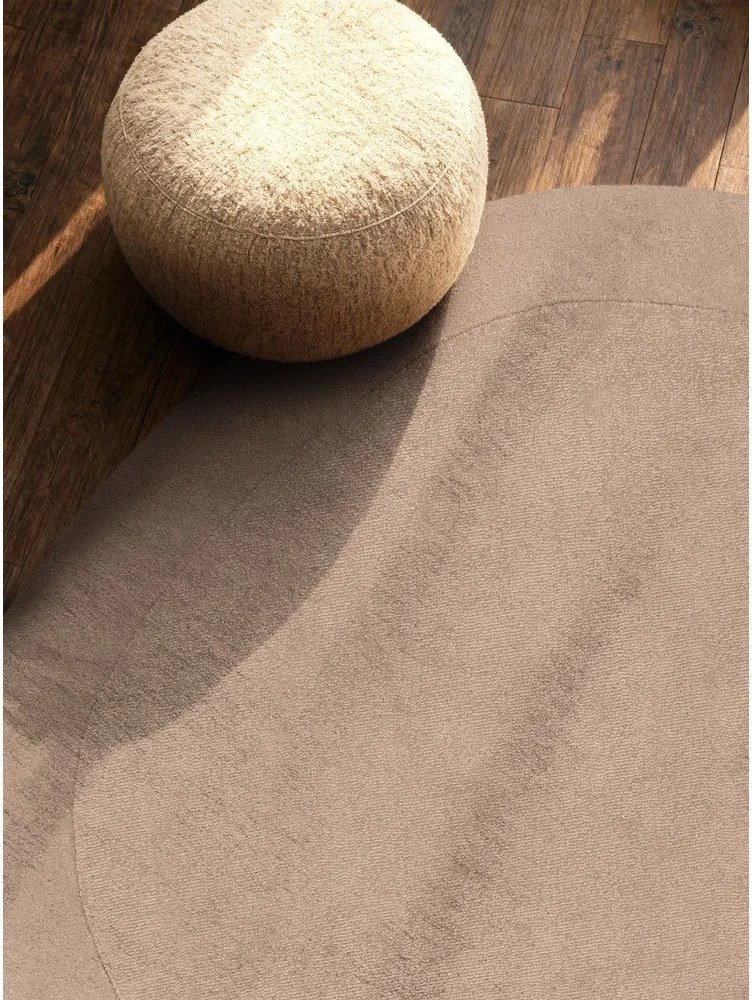 Béžový ručne tkaný okrúhly koberec s prímesou vlny ø 160 cm Kari Organic – Villeroy&Boch