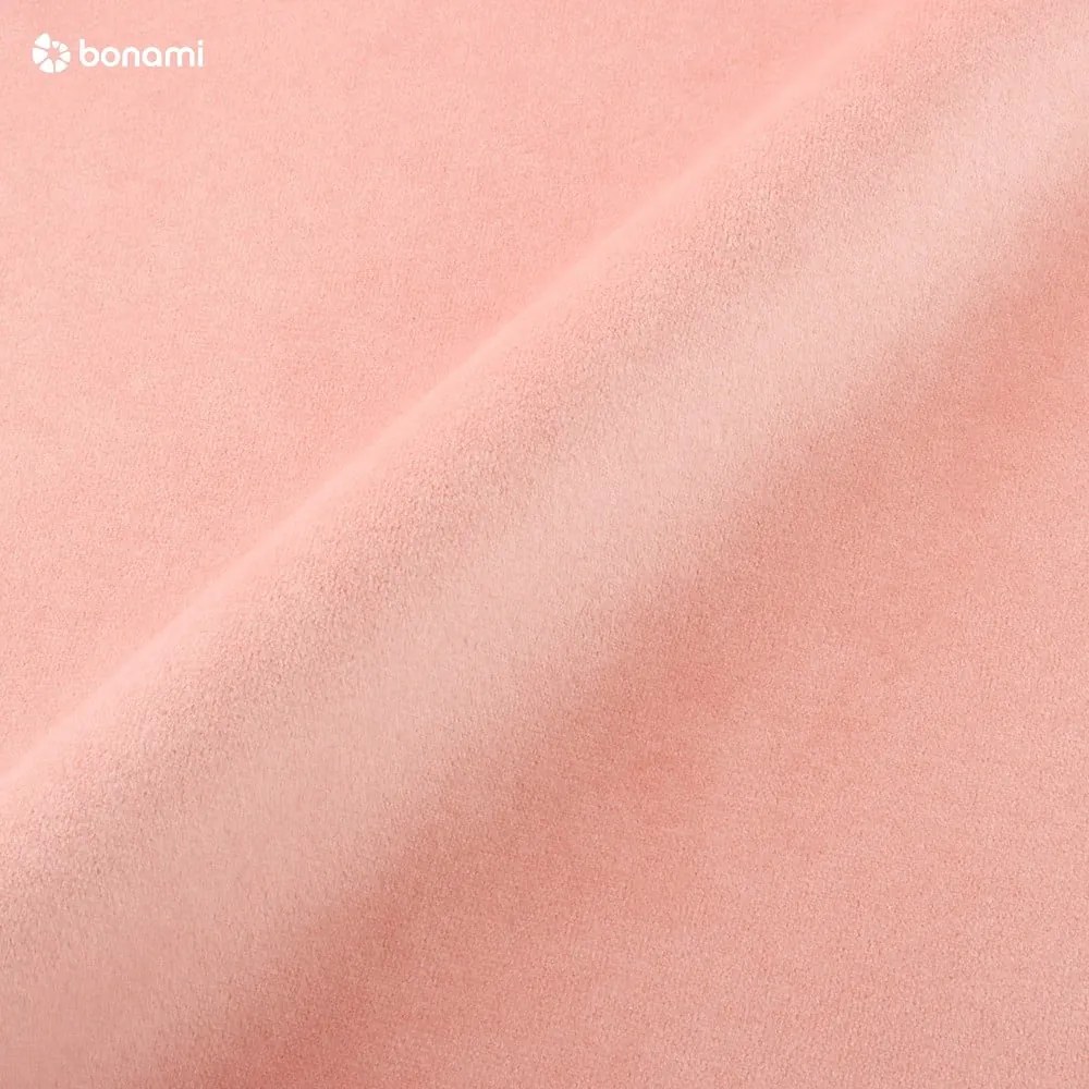 Ružová zamatová pohovka Milo Casa Santo, 174 cm