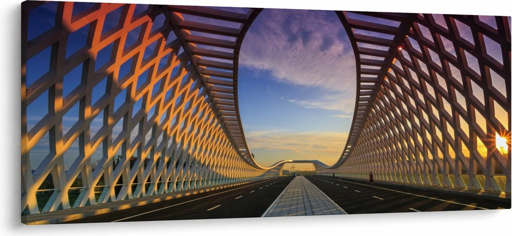 Obraz modernej architektúry mosta (120x50 cm)