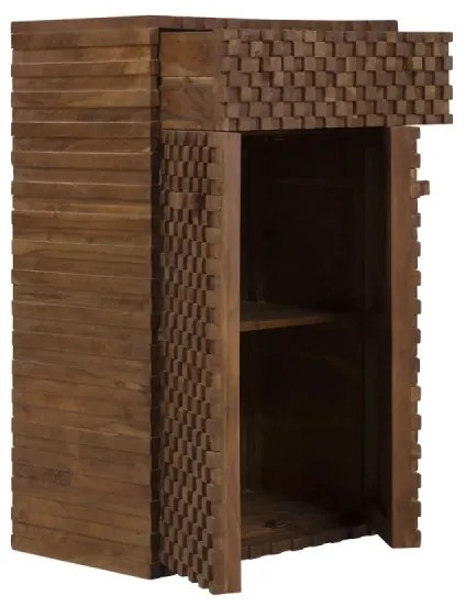 furniture-nabytek.cz - Masívna komoda Abadi z akáciového a mangového dreva, lakovaná, hnedá
