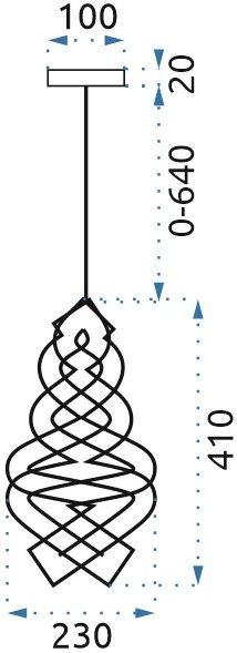 Toolight - Stropné svietidlo 1xE27 LH2063, čierna, OSW-00464