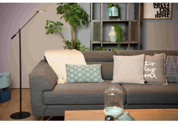 Lucide 19766/09/30 - LED Stmievateľná stojacia lampa ANSELMO LED/9W/230V čierna