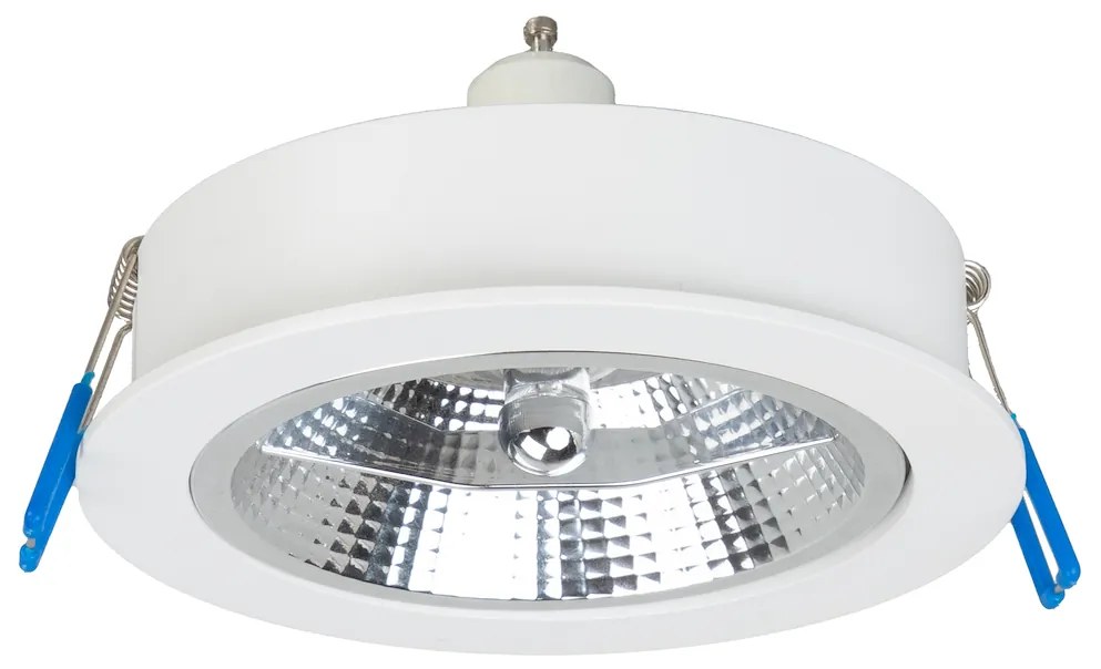 Podhľadové svietidlo Redondo, 1x biele kovové tienidlo, w