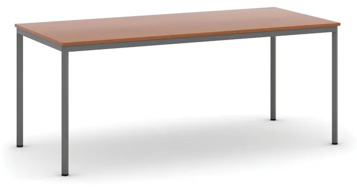 Stôl jedálenský, 1800 x 800 mm, tmavo sivá podnož, čerešňa