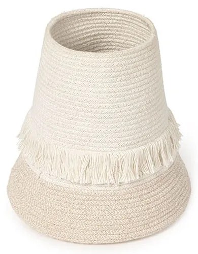 Červený/krémový látkový detský kôš na hračky ø 38x33 cm Big Mushroom – Lorena Canals