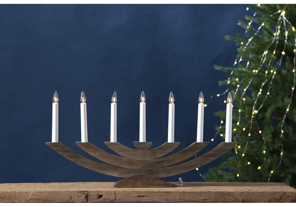 Hnedá vianočná svetelná dekorácia Navida – Star Trading