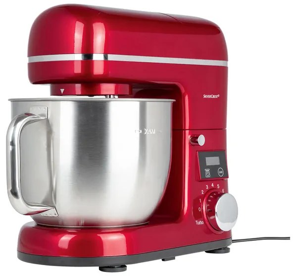 SILVERCREST® KITCHEN TOOLS Kuchynský robot s váhou SKMW 900 A1, červená (100340500)