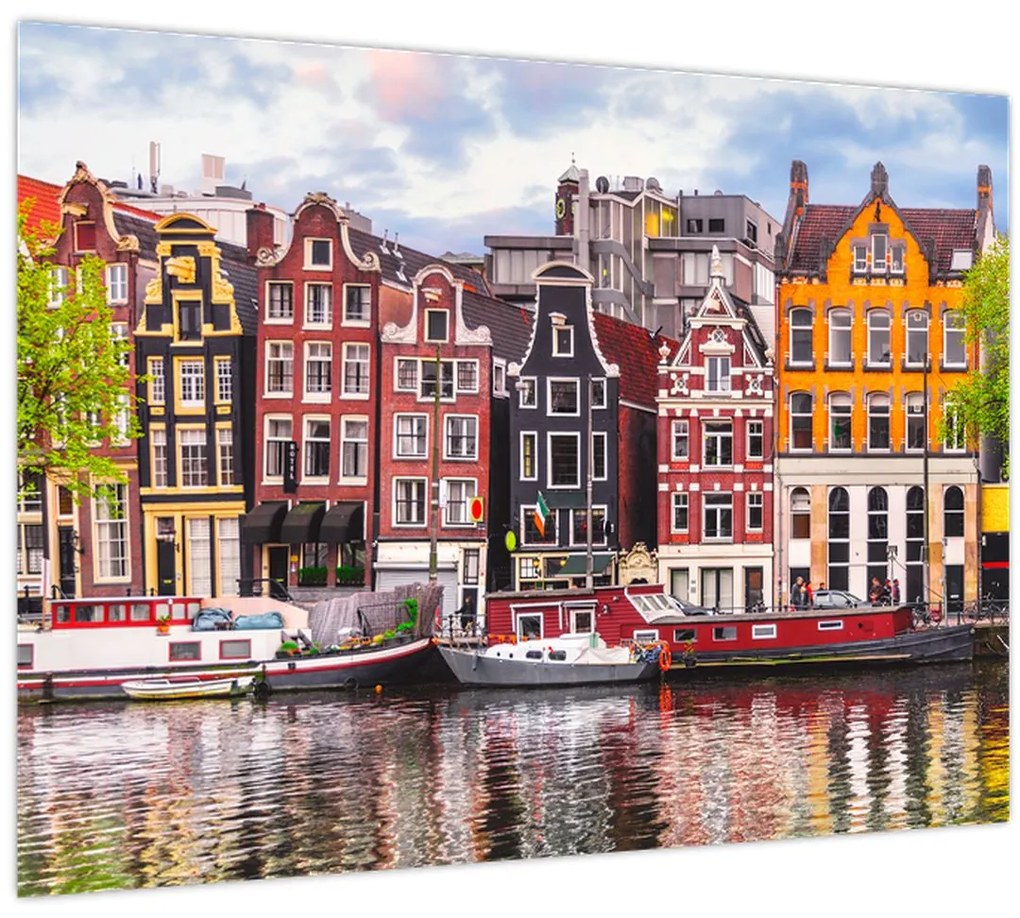 Obraz - Amsterdam, tanečné domy (70x50 cm)