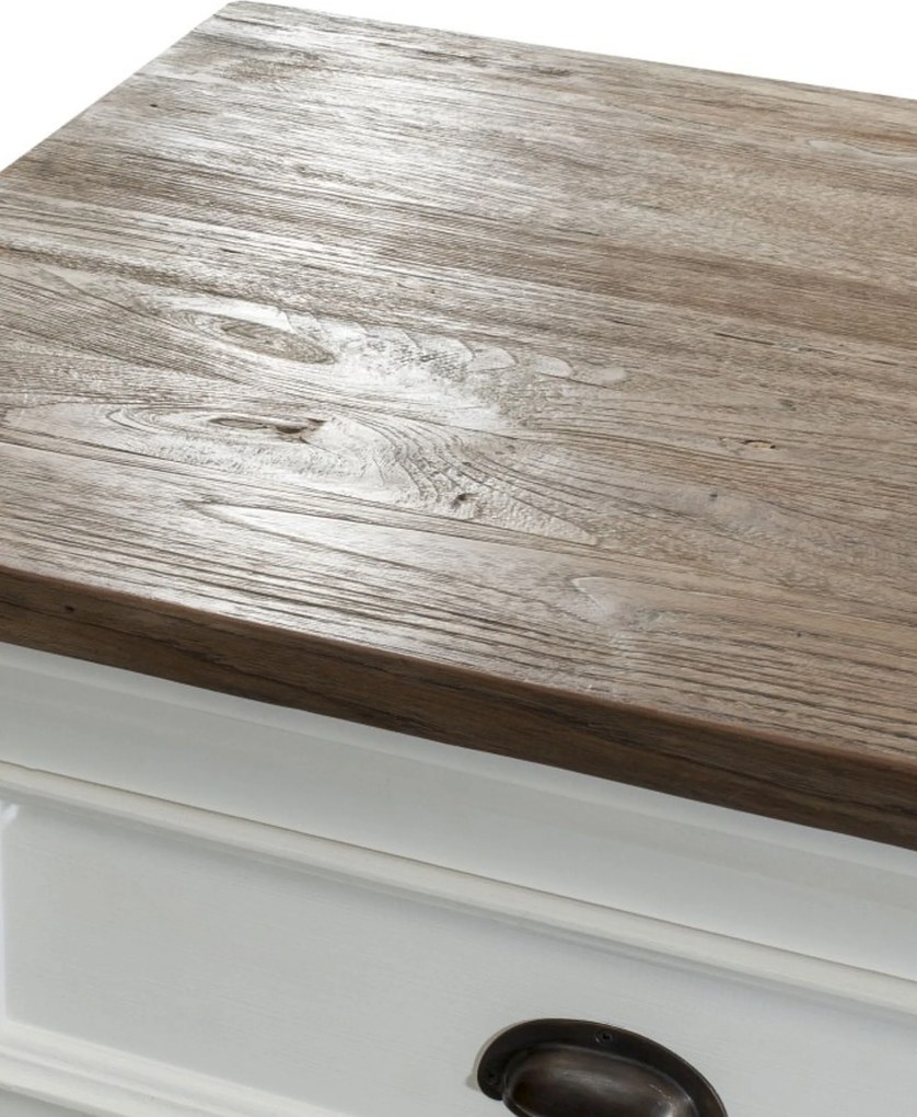 Komoda Brighton 180 x 55 x 95 cm white&amp;natural grey