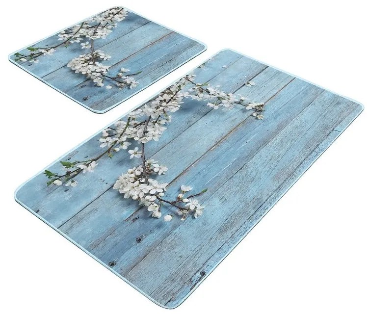 Modré kúpeľňové predložky v súprave 2 ks 60x100 cm – Mila Home