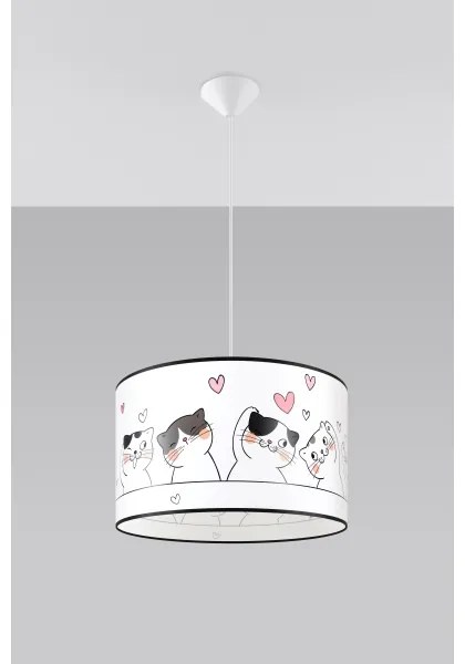 Sollux SL.1419 - Detský luster na lanku CAT 1xE27/15W/230V pr. 40 cm