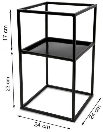 Stojan na kvety 40x24 čierna
