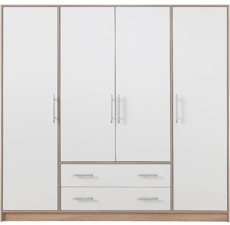 Skriňa Smart SR1 200 cm dub sonoma/biela