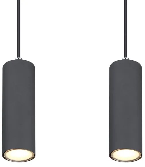 Globo 57911-4HG - Luster na lanku ROBBY 4xGU10/35W/230V šedá/hnedá